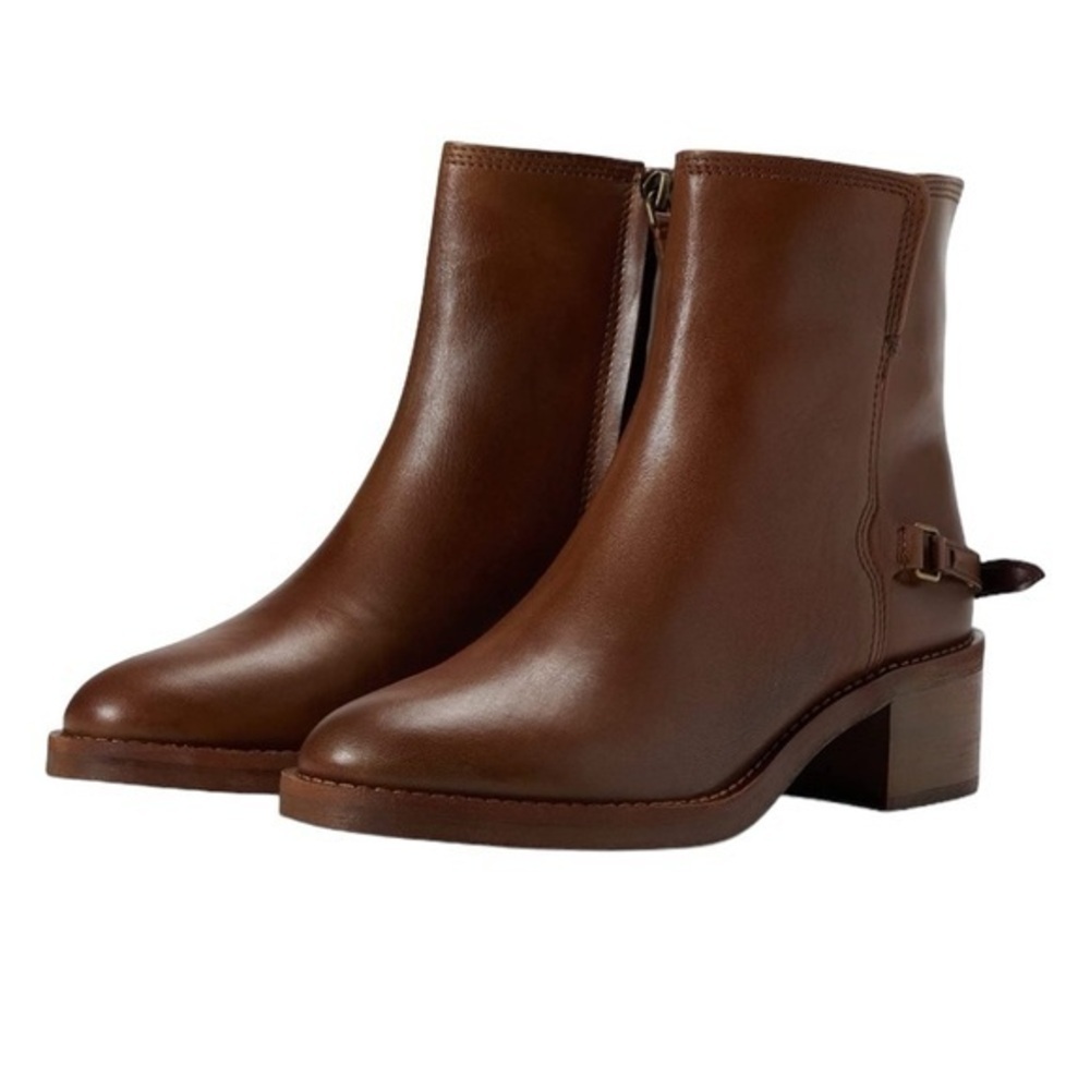 Brown Leather Ankle Boots